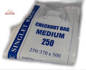 b1 sb singlet hand bag 50x23,15cm medium white 326a