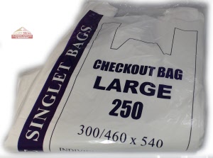 b1 sb singlet hand bag 61x32,21cm large white 326a