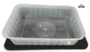p3 ca2 plastic container 750 mil rectangular 447a