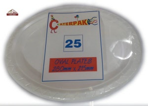 p3 pp2 280mm x 215mm oval plates plastic 350 a