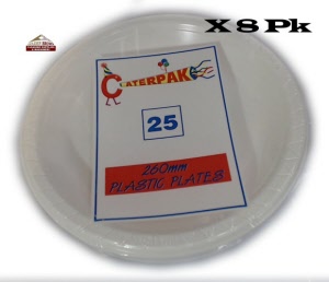 p3 pp3 260mm round plates caterpak plastic 352 ac