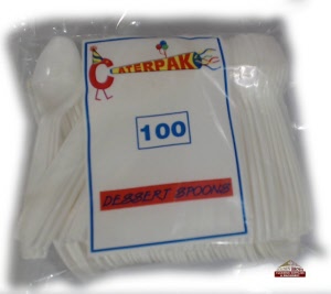 p4 sp1 plastic dessert spoons white economy 341 cudse a