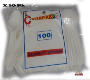 p4 sp1 plastic dessert spoons white economy 341 cudse ac